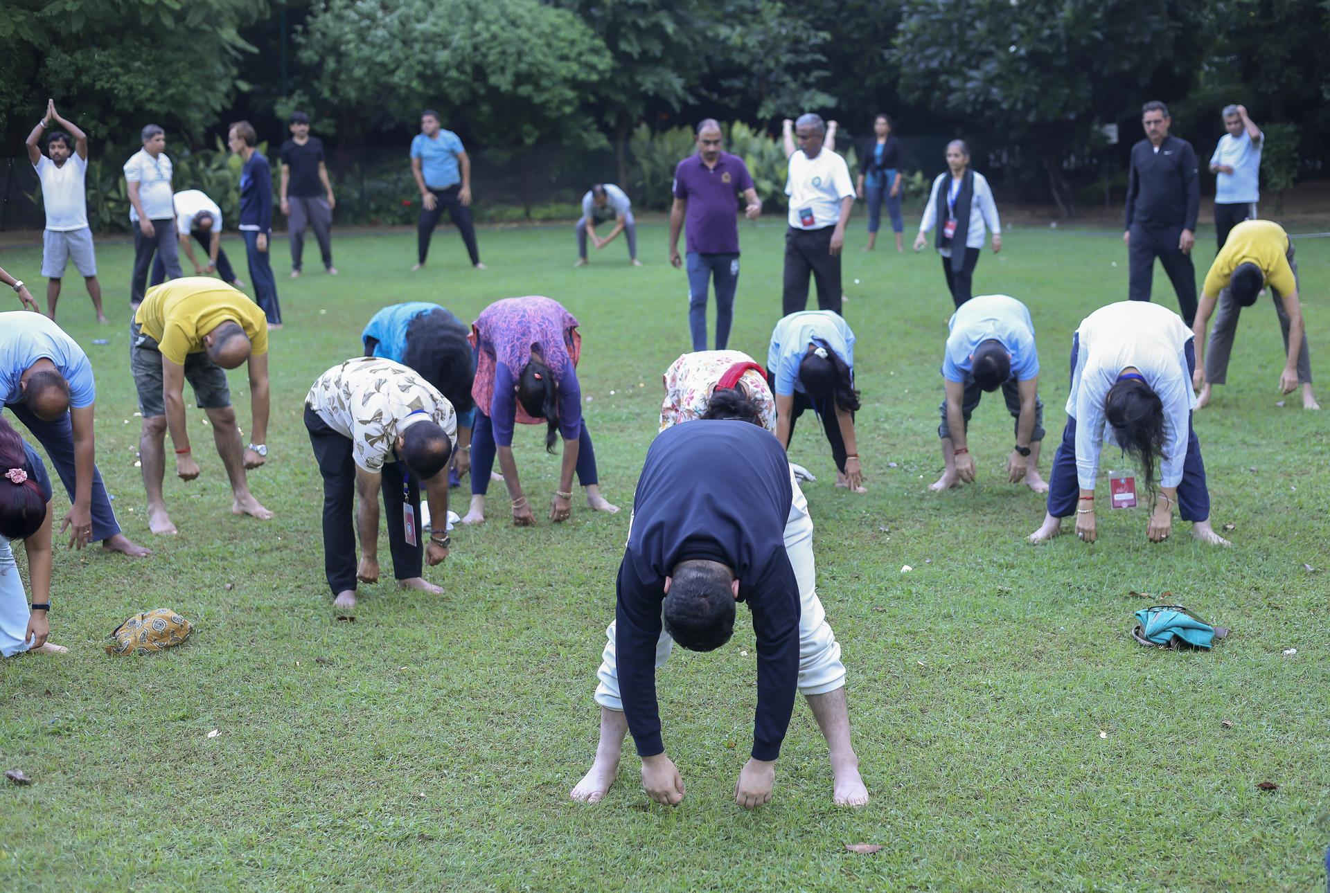 Outdoor Stretching